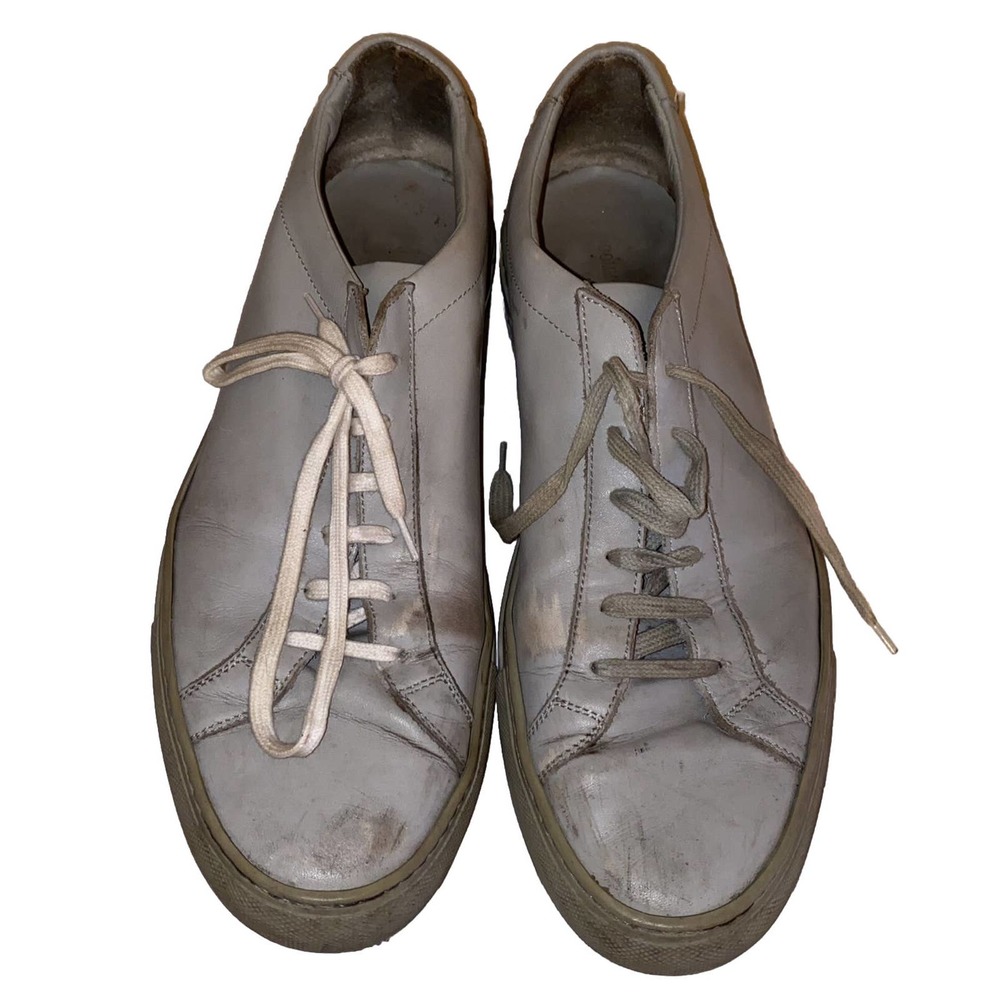 Common Projects Achilles Low Sneakers Size EUR 45 US‎ 12 Grey Distressed